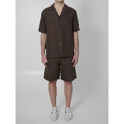 GG fabric bowling shirt