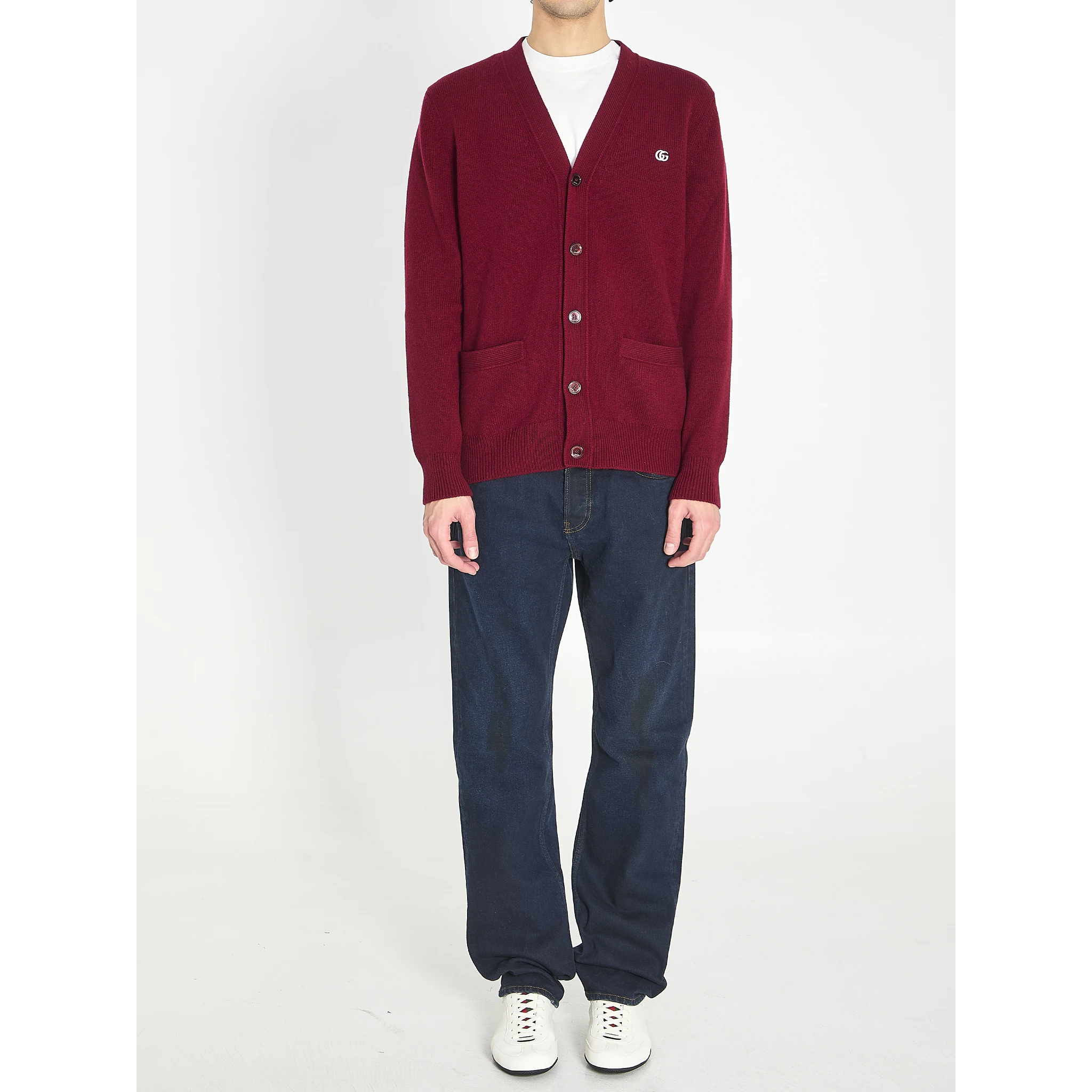 Cardigan in wool and cashmere