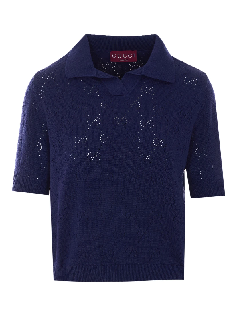 بلوزة غوتشي زرقاء