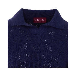 بلوزة غوتشي زرقاء