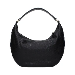 Black Leather Shoulder Bag
