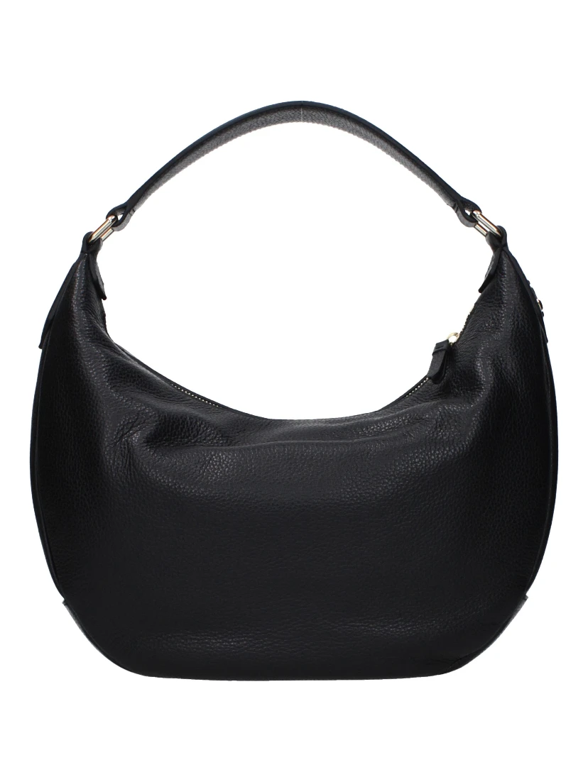 Black Leather Shoulder Bag
