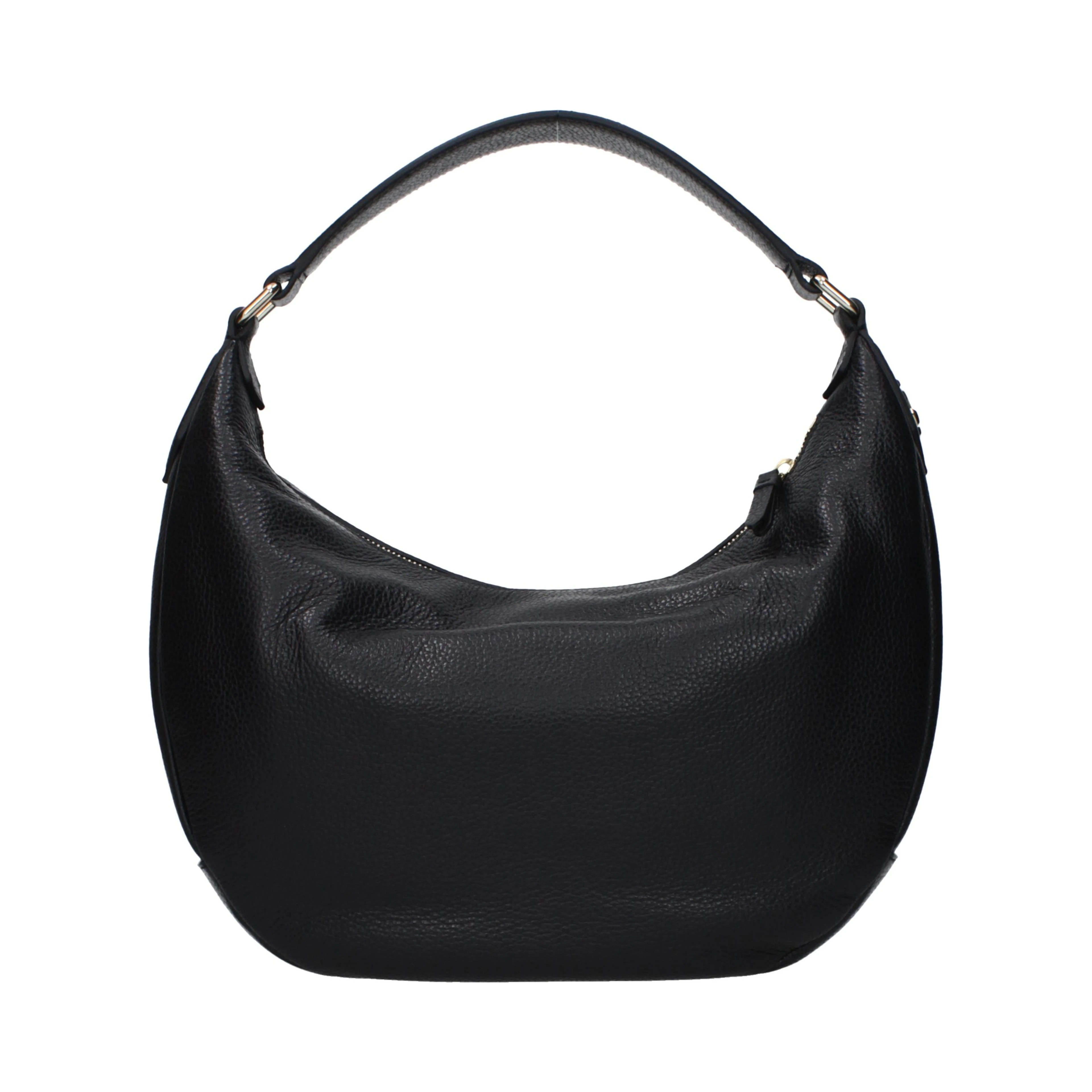 Black Leather Shoulder Bag