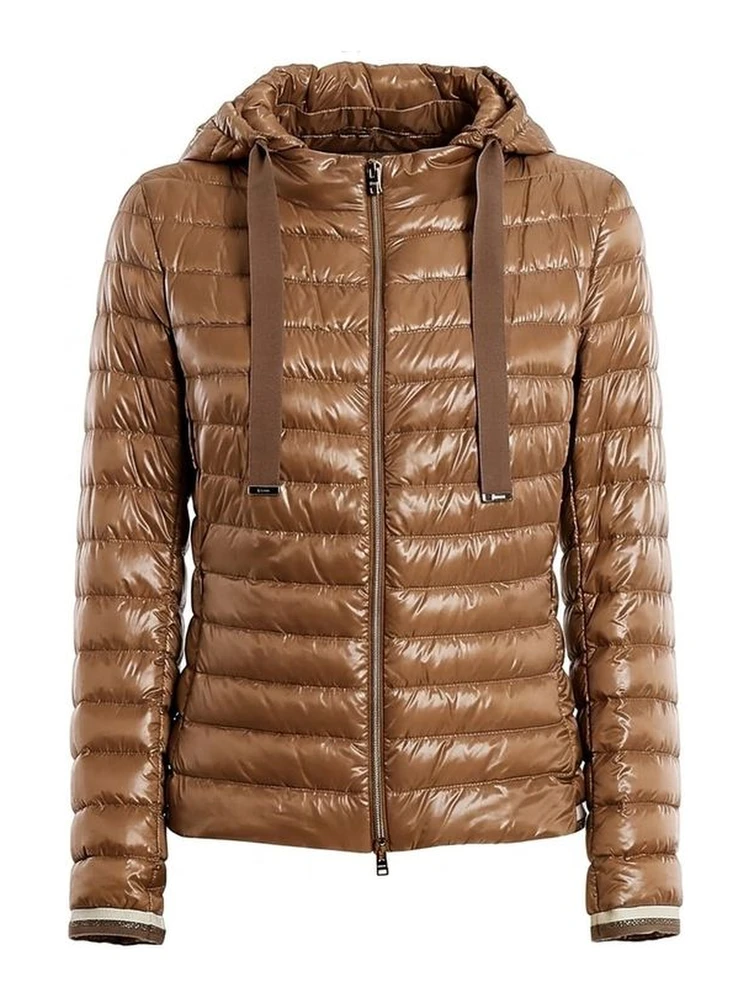 Brown Polyamide Shell Jacket