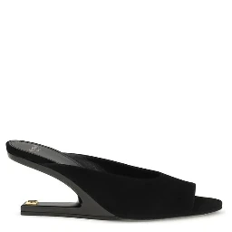 Black Calf Leather Bos Taurus Mules