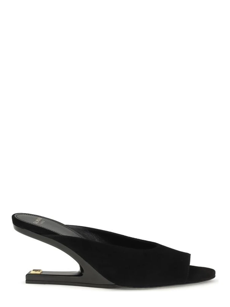 Black Calf Leather Bos Taurus Mules
