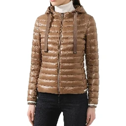 Brown Polyamide Shell Jacket