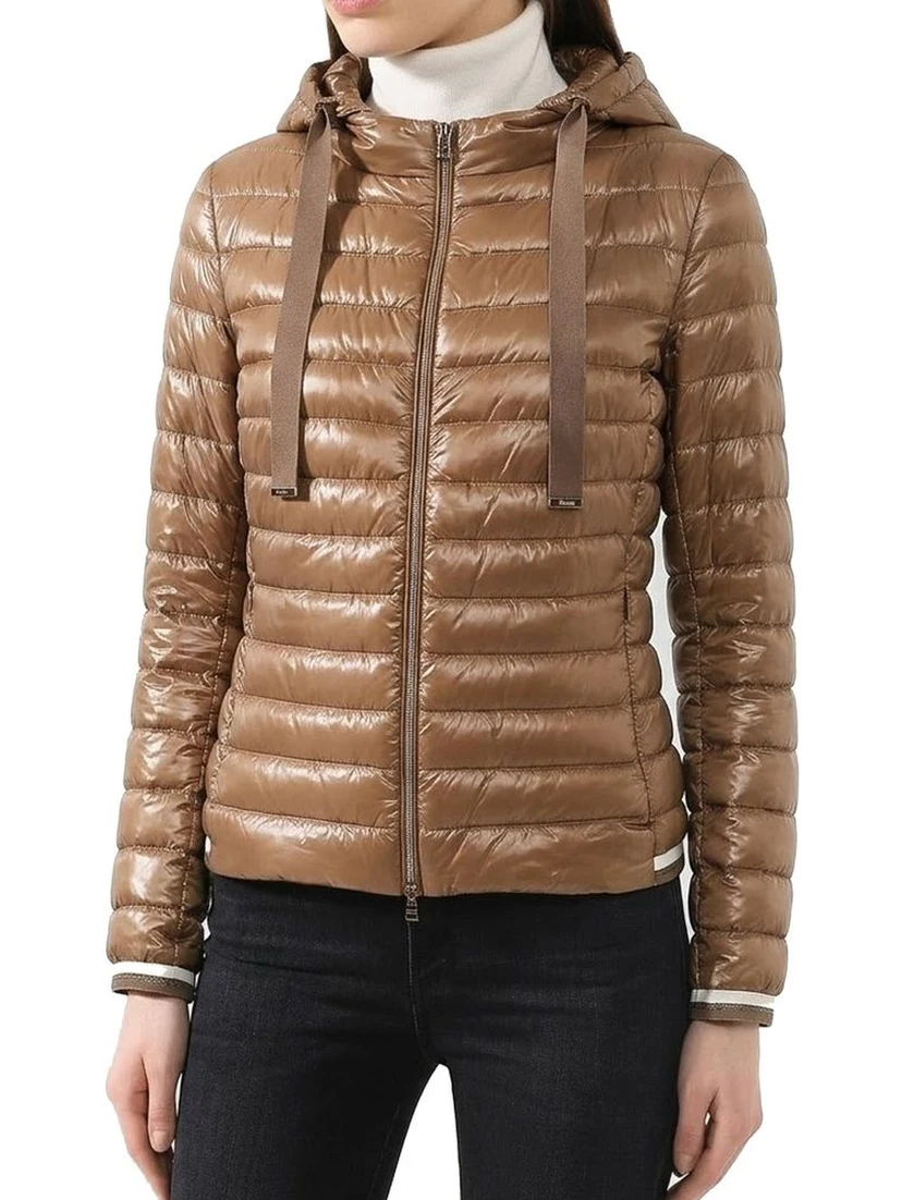 Brown Polyamide Shell Jacket