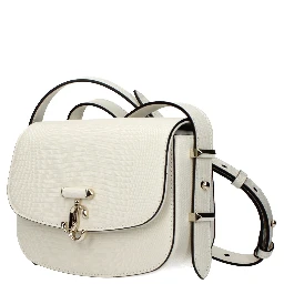 Blue Leather Shoulder Bag