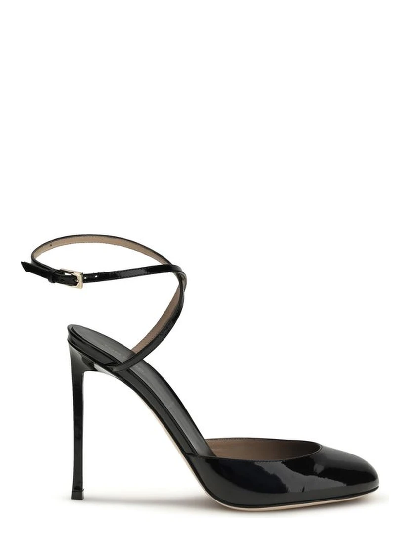Black Calf Leather Bos Taurus High Heel Pumps