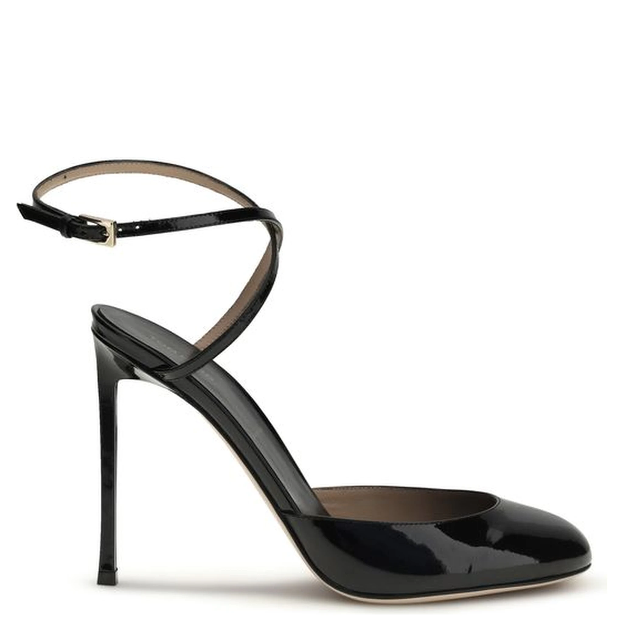 Black Calf Leather Bos Taurus High Heel Pumps