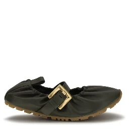Bicolor Calf Leather Bos Taurus Ballet Flats