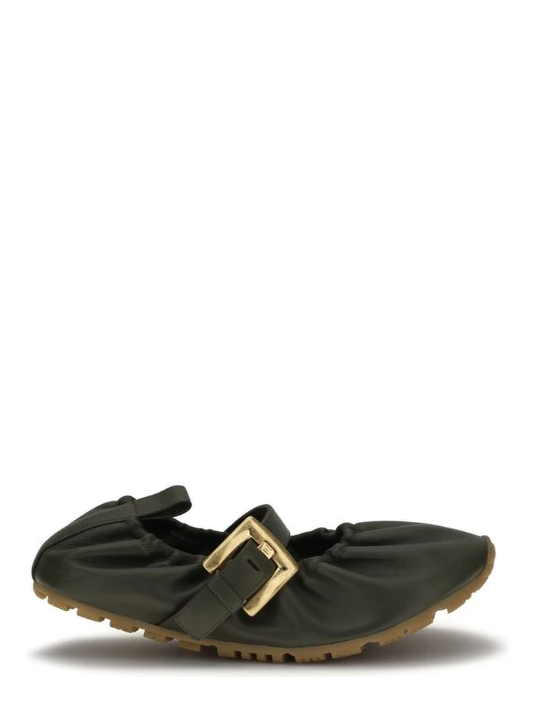 Bicolor Calf Leather Bos Taurus Ballet Flats