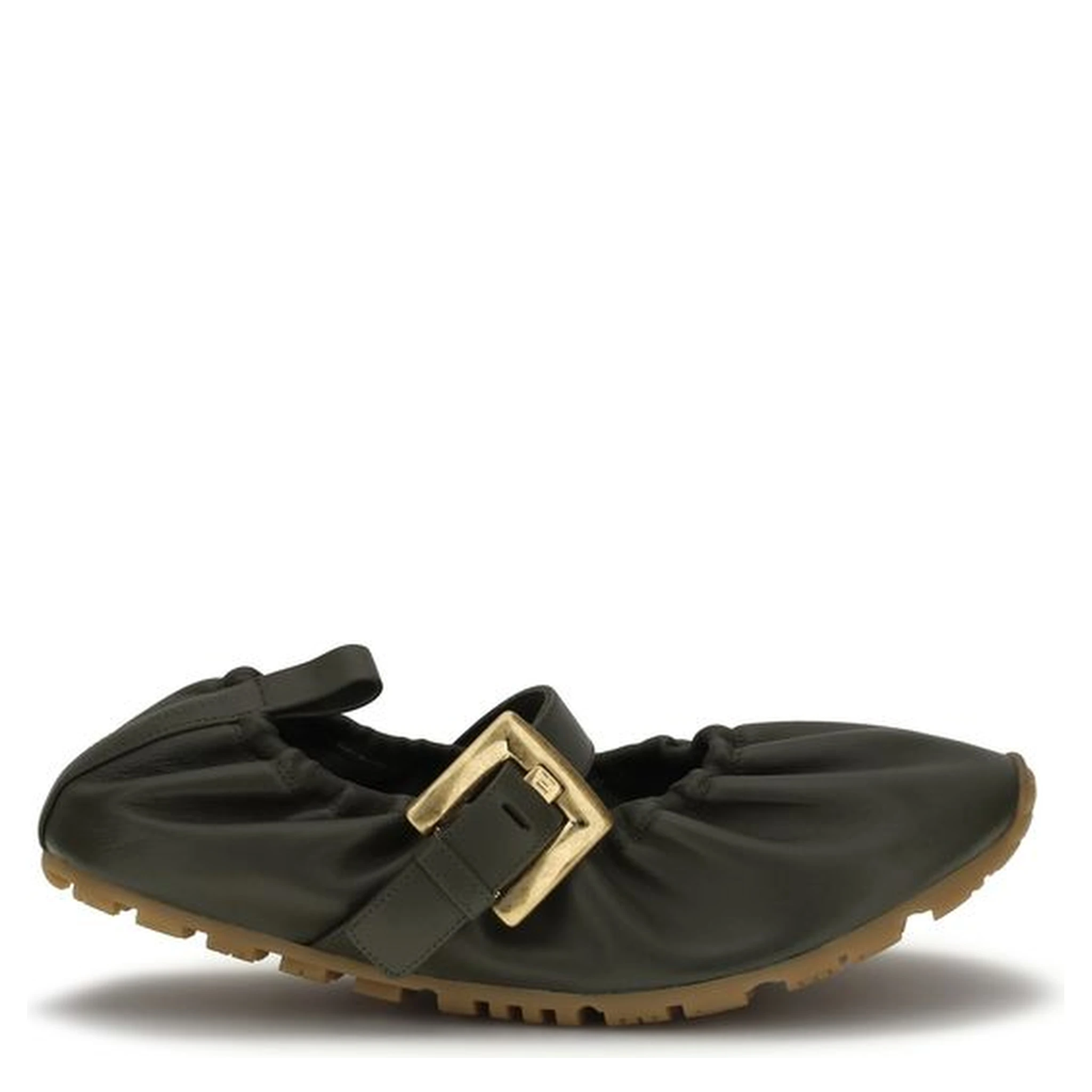 Bicolor Calf Leather Bos Taurus Ballet Flats