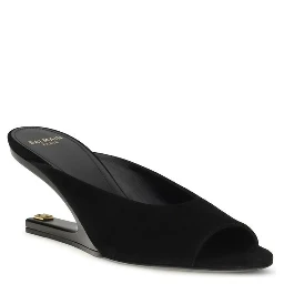 Black Calf Leather Bos Taurus Mules