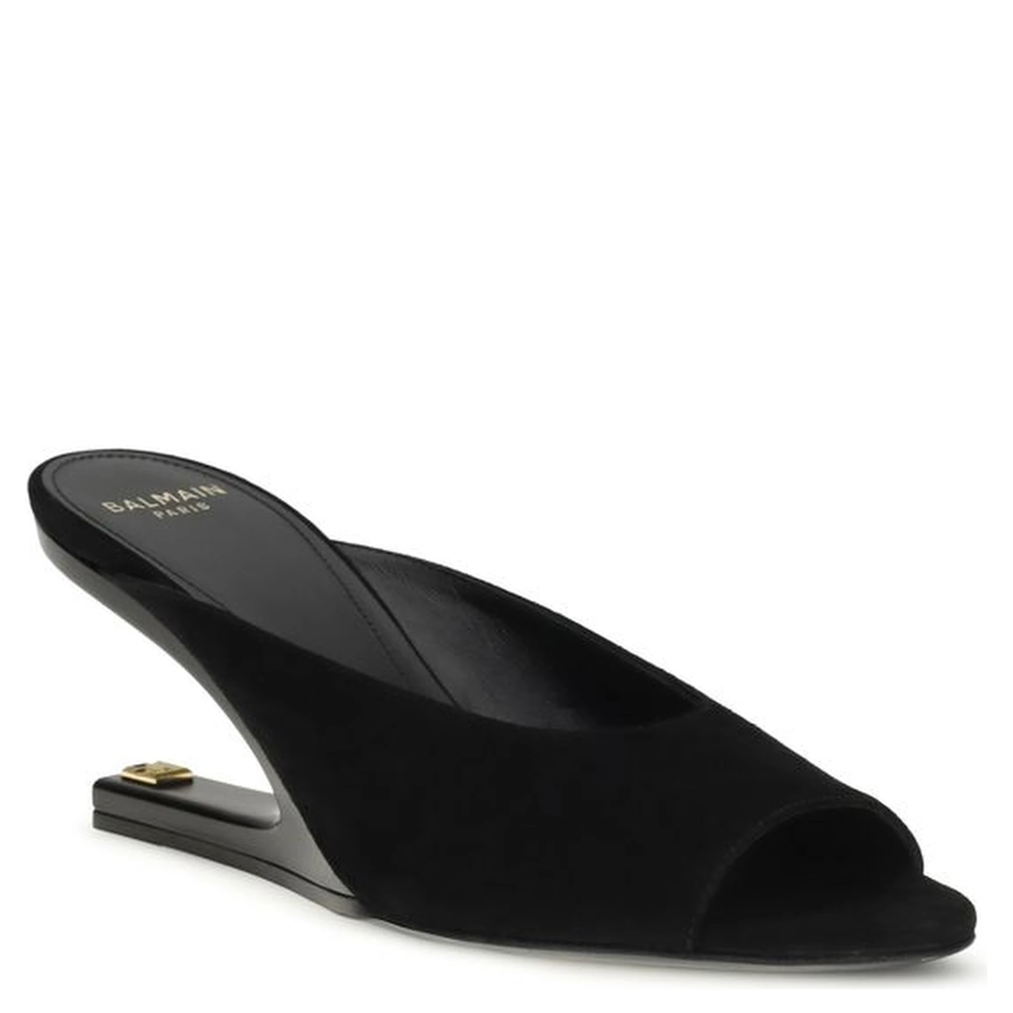 Black Calf Leather Bos Taurus Mules
