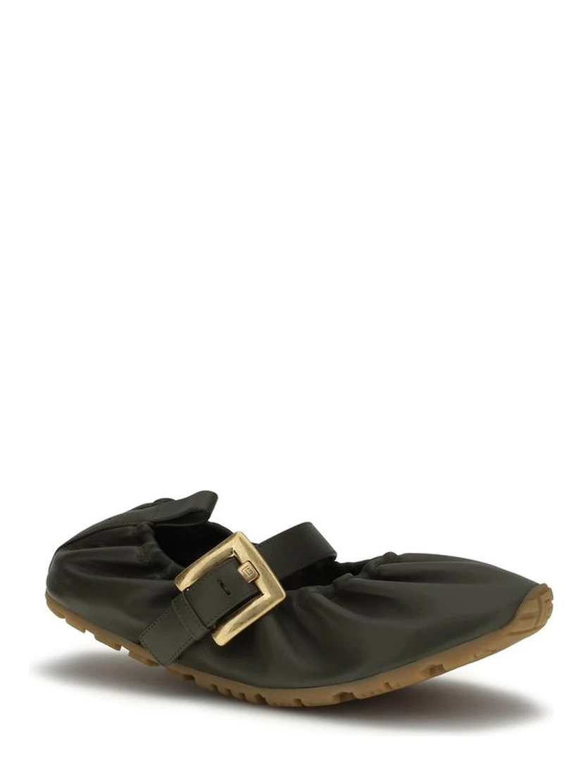 Bicolor Calf Leather Bos Taurus Ballet Flats