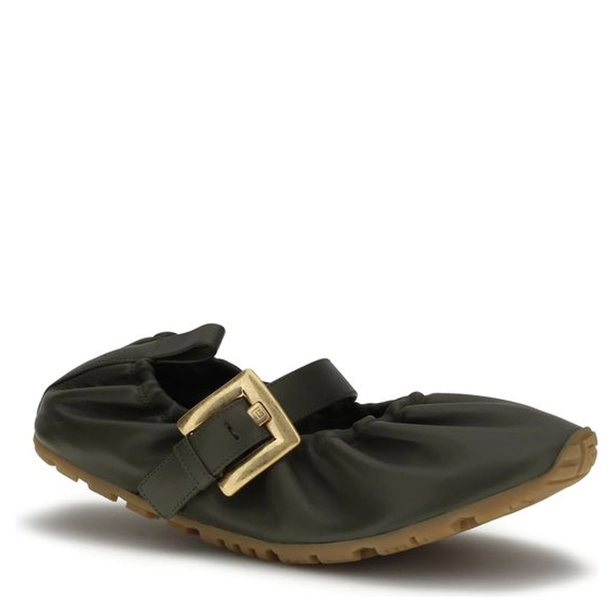 Bicolor Calf Leather Bos Taurus Ballet Flats