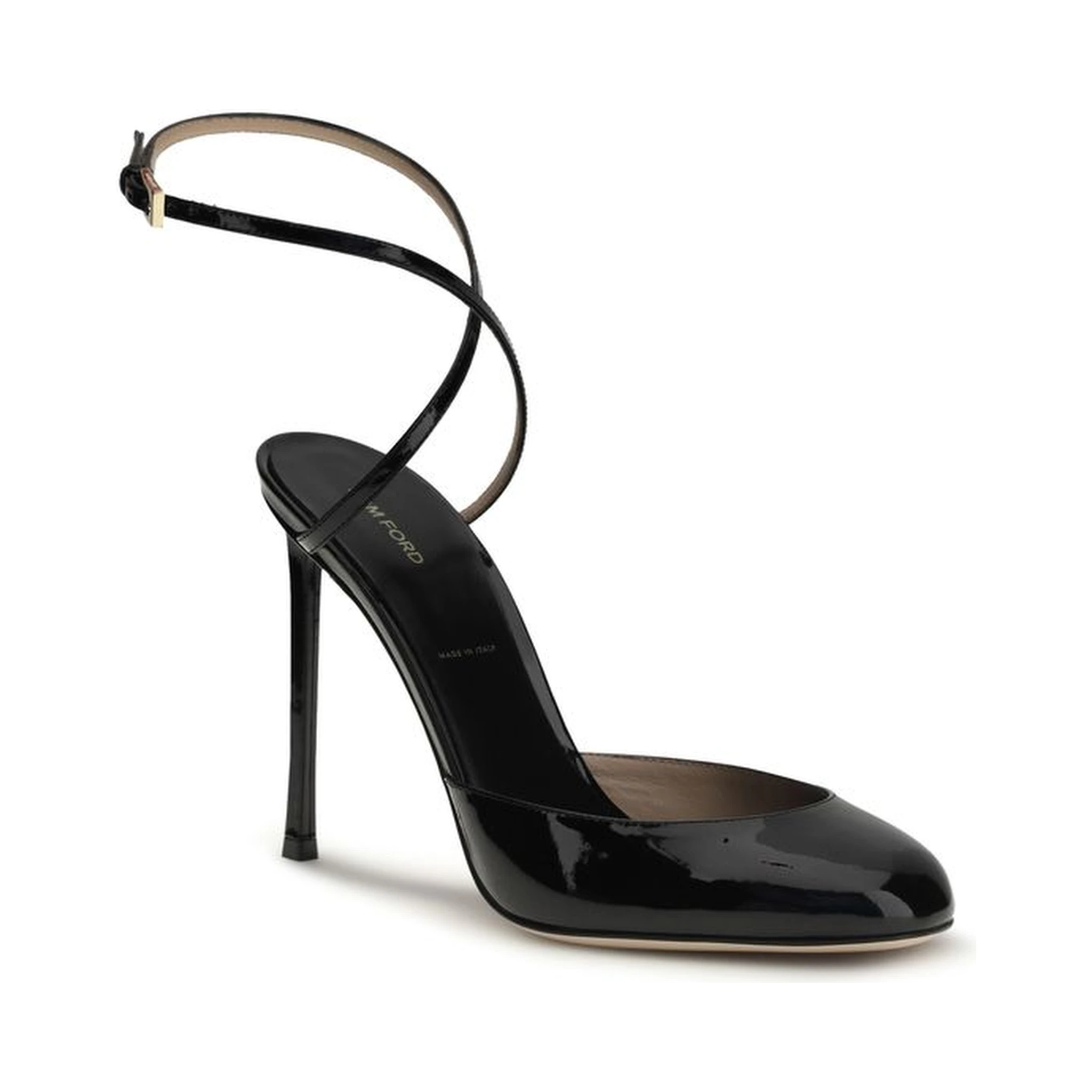 Black Calf Leather Bos Taurus High Heel Pumps