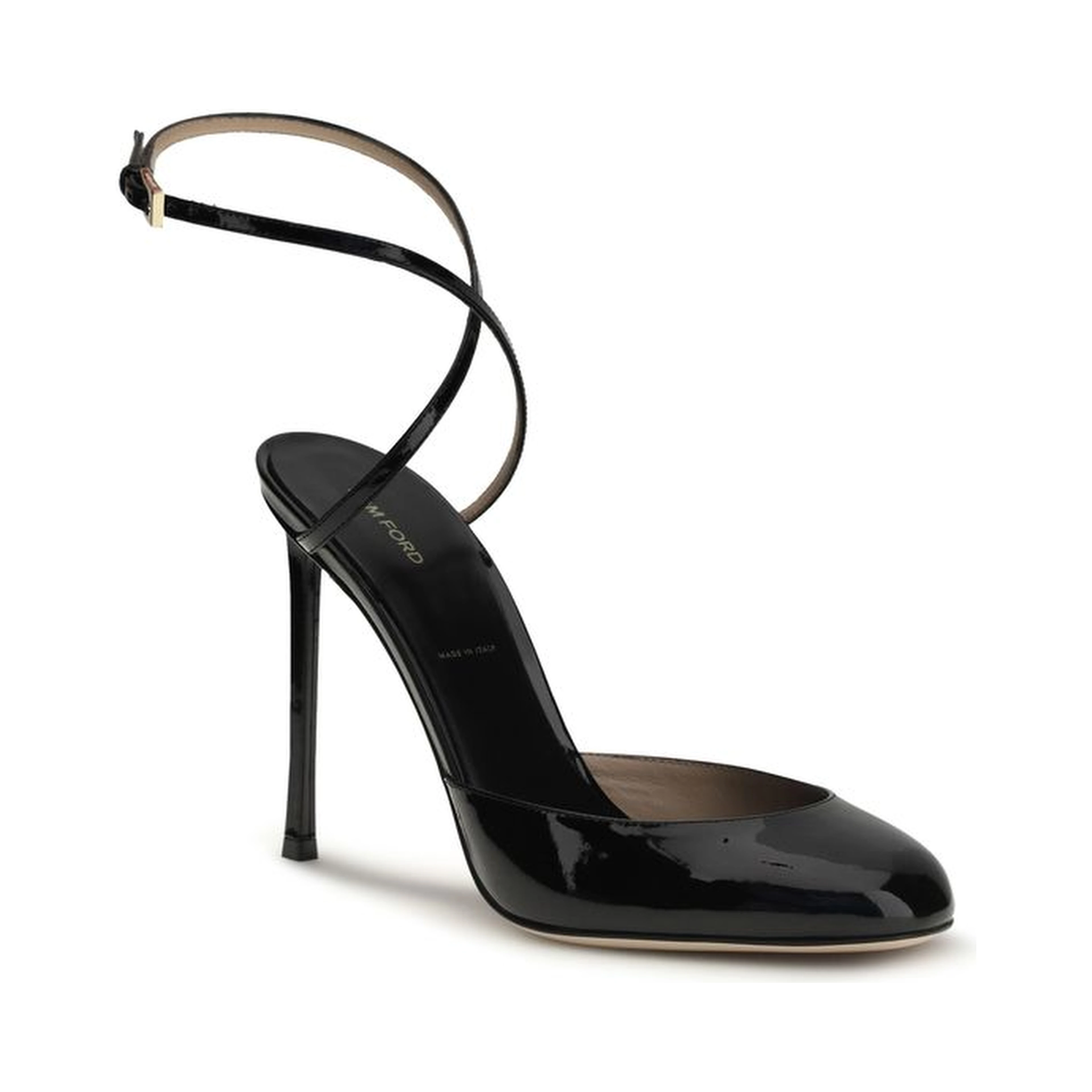 Black Calf Leather Bos Taurus High Heel Pumps