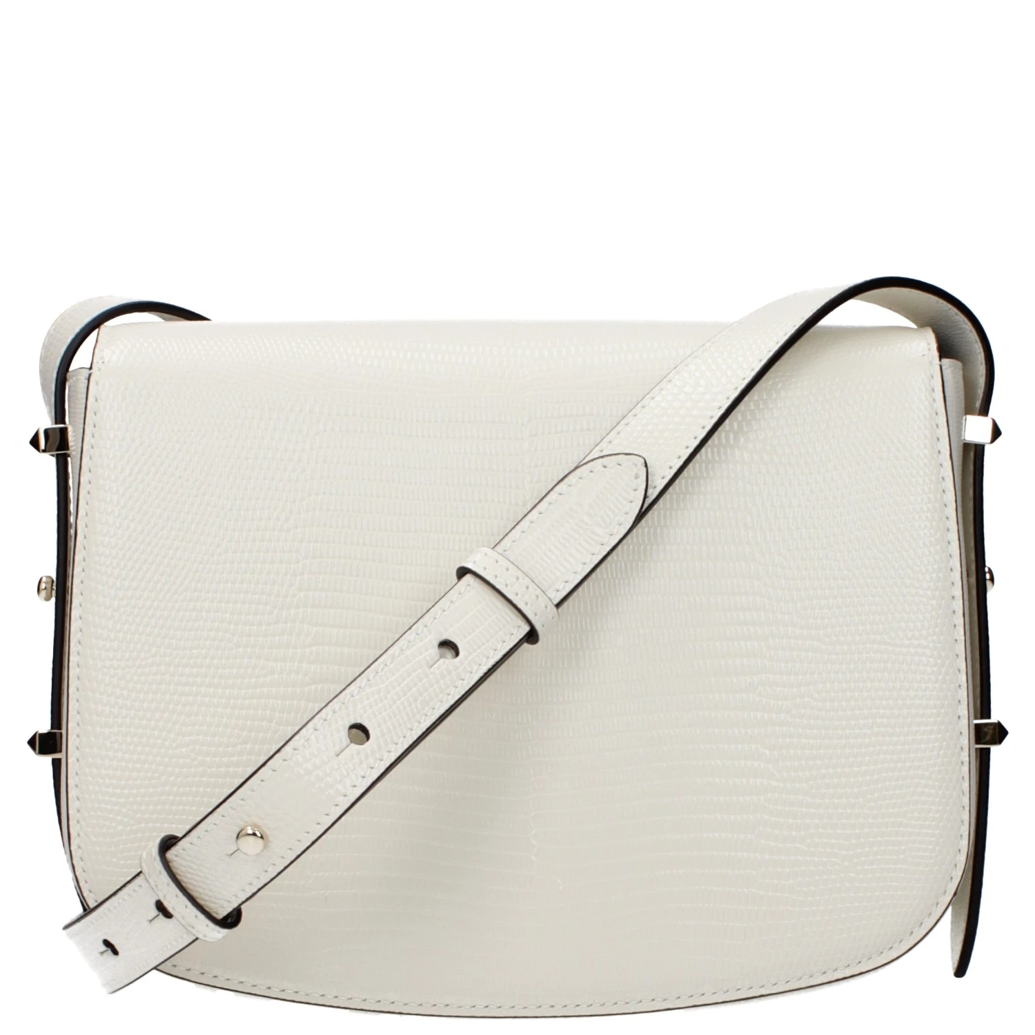 Blue Leather Crossbody Bag