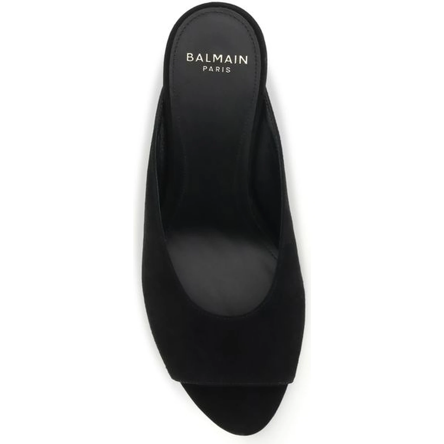 Black Calf Leather Bos Taurus Mules