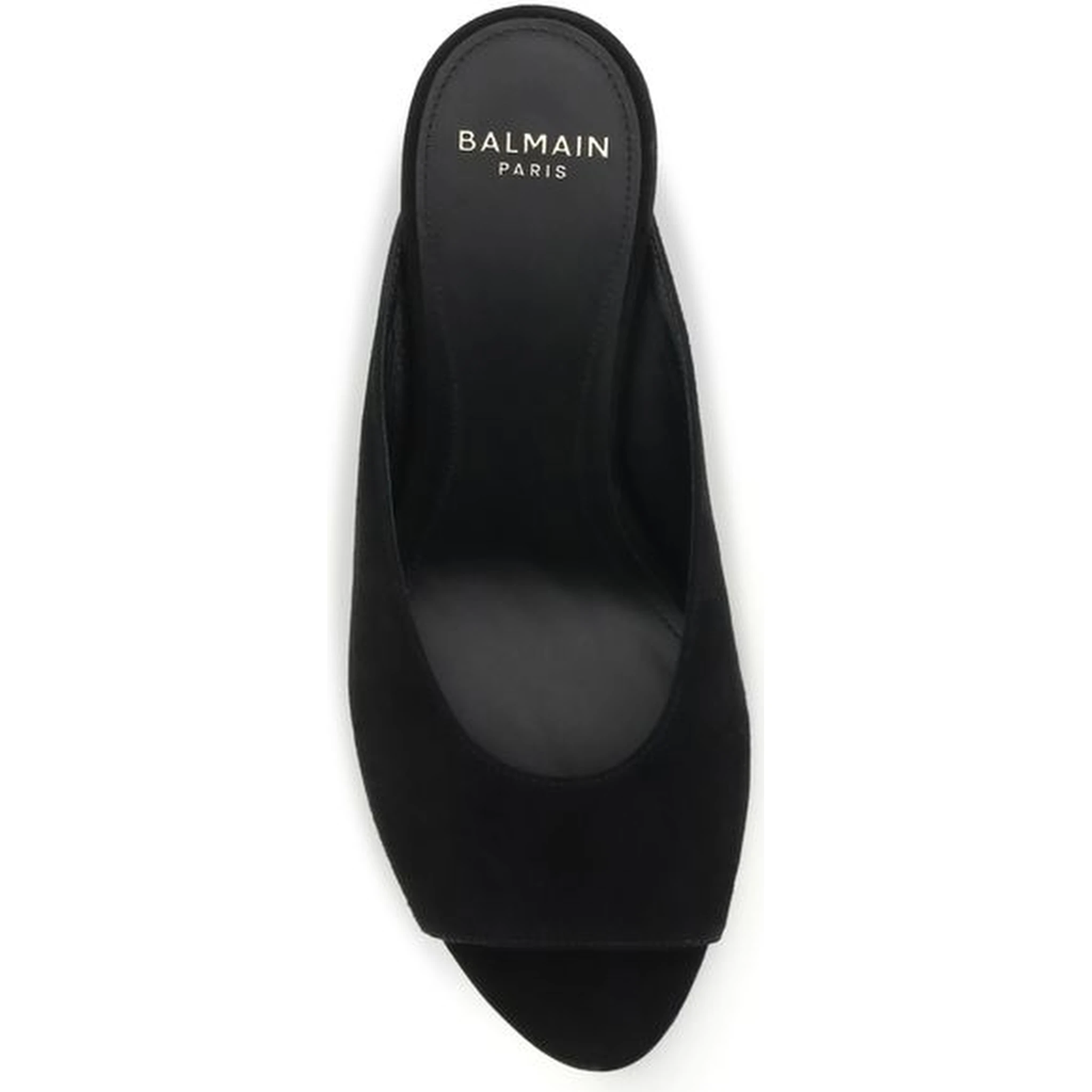 Black Calf Leather Bos Taurus Mules