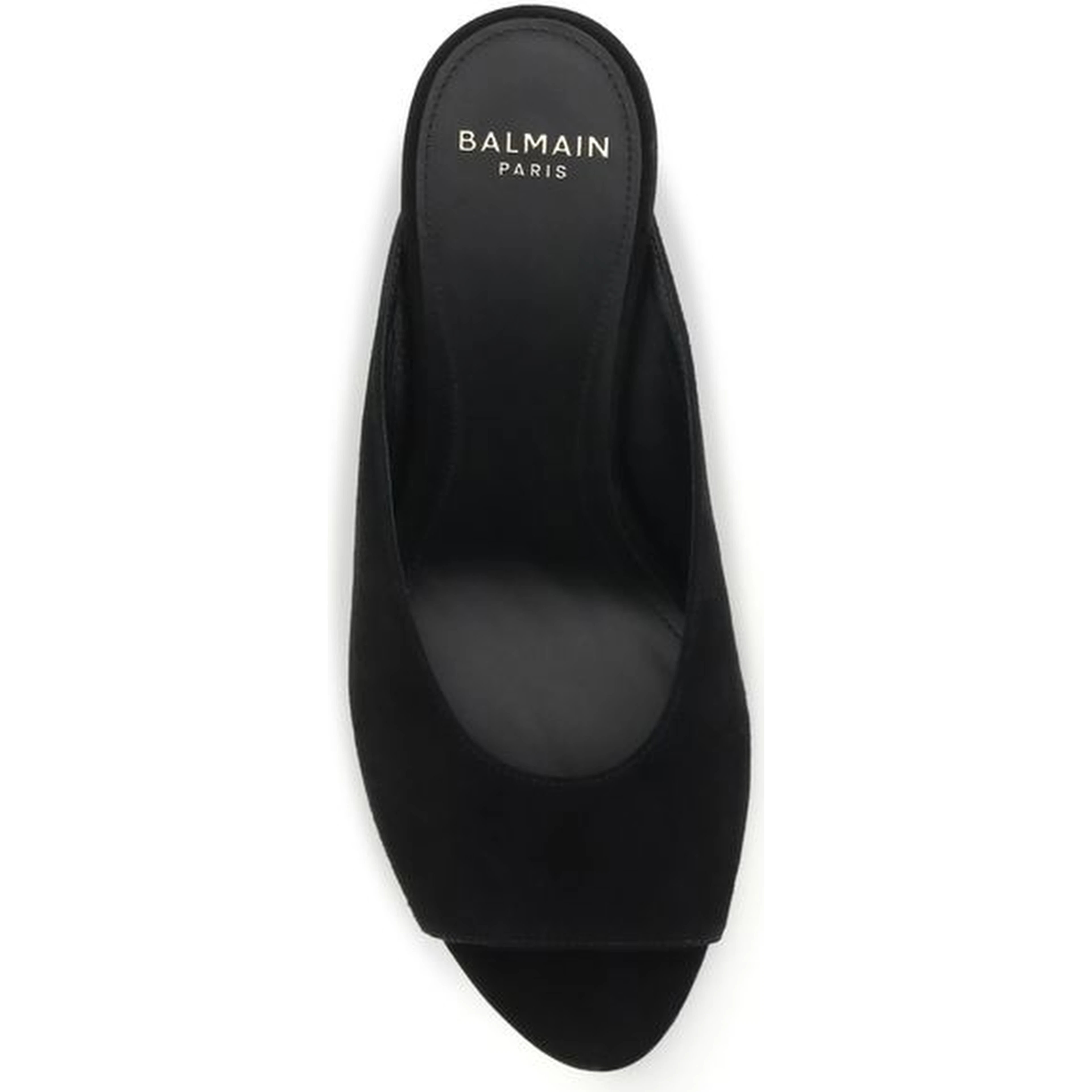 Black Calf Leather Bos Taurus Mules