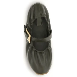 Bicolor Calf Leather Bos Taurus Ballet Flats
