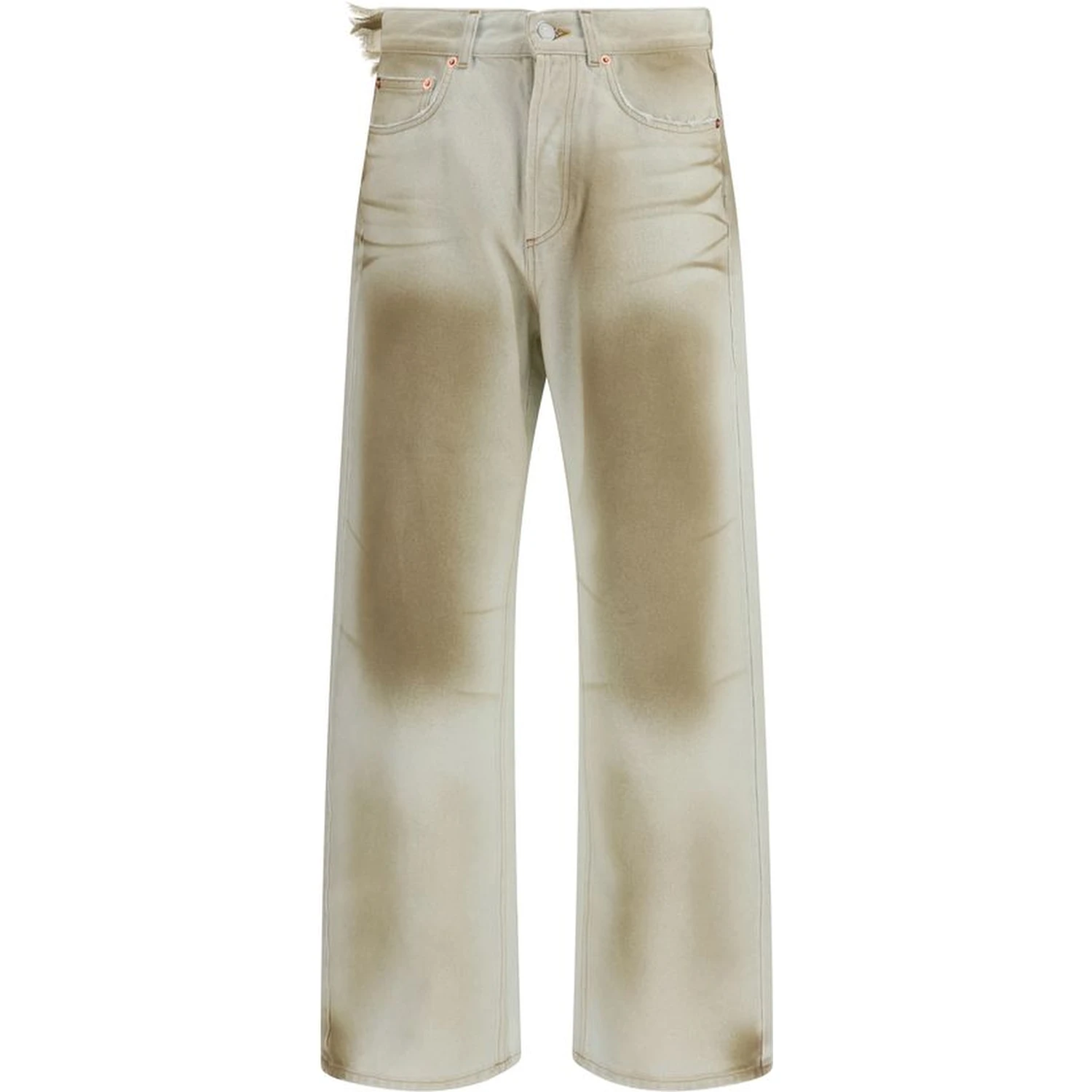 Beige Cotton Jeans Denim