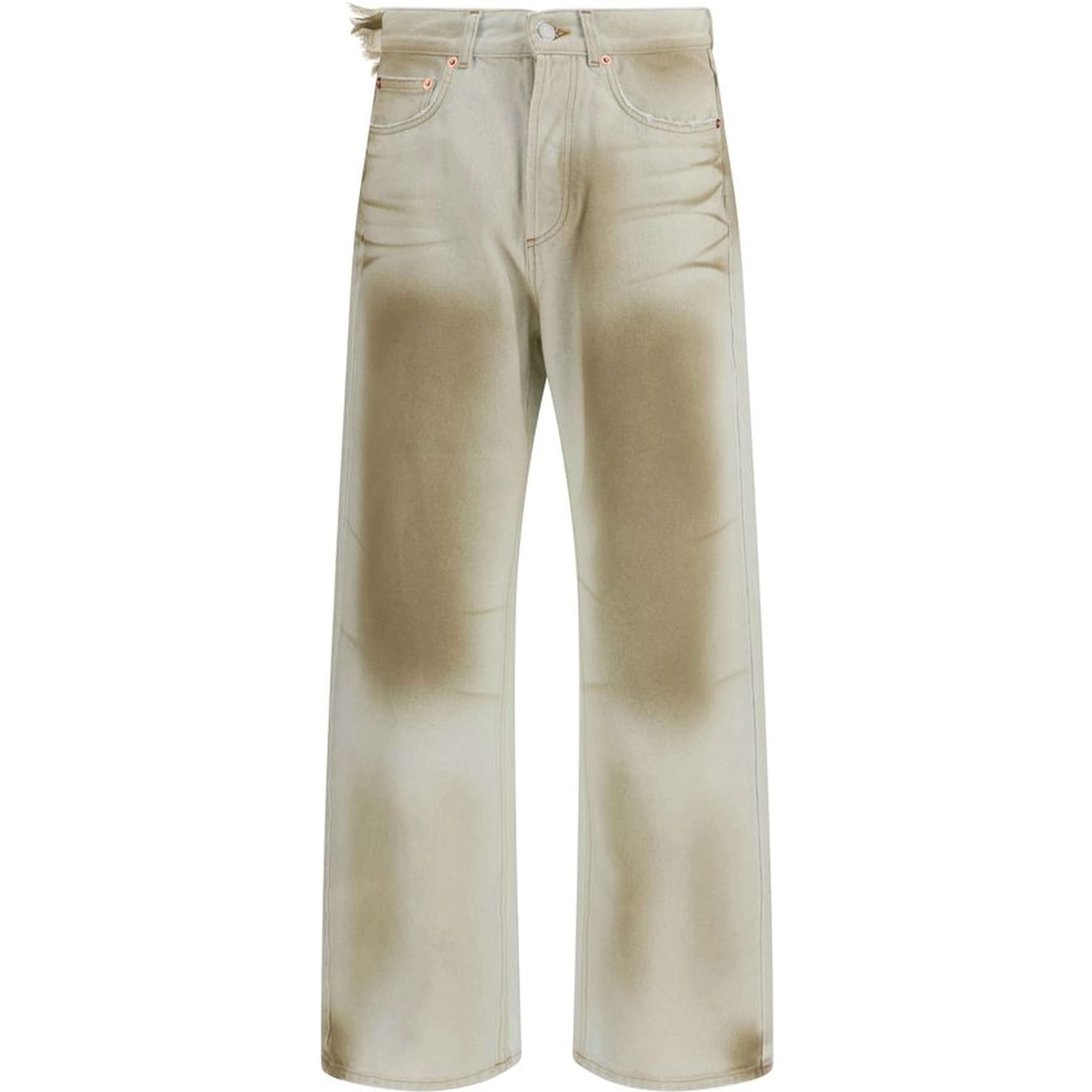 Beige Cotton Jeans Denim