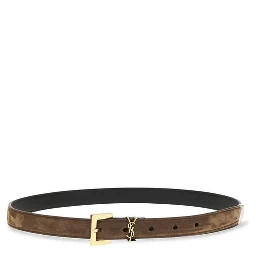 Brown Calf Leather Bos Taurus Thin Belt