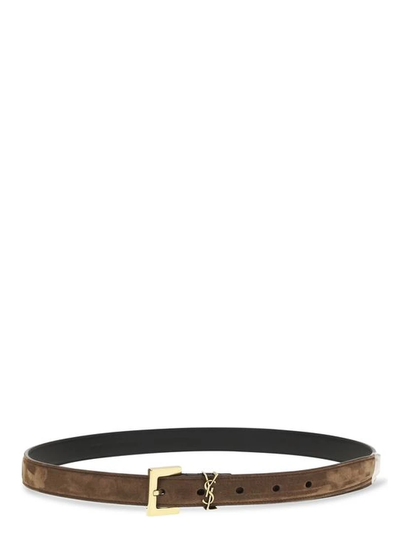 Brown Calf Leather Bos Taurus Thin Belt