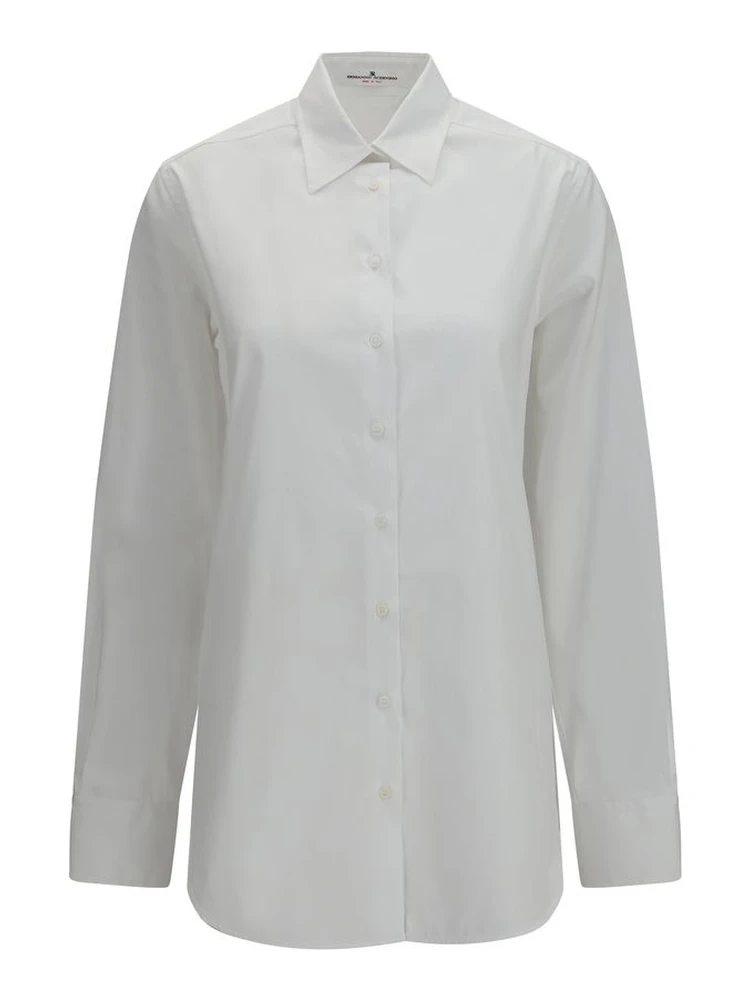 White Cotton Dress Shirt