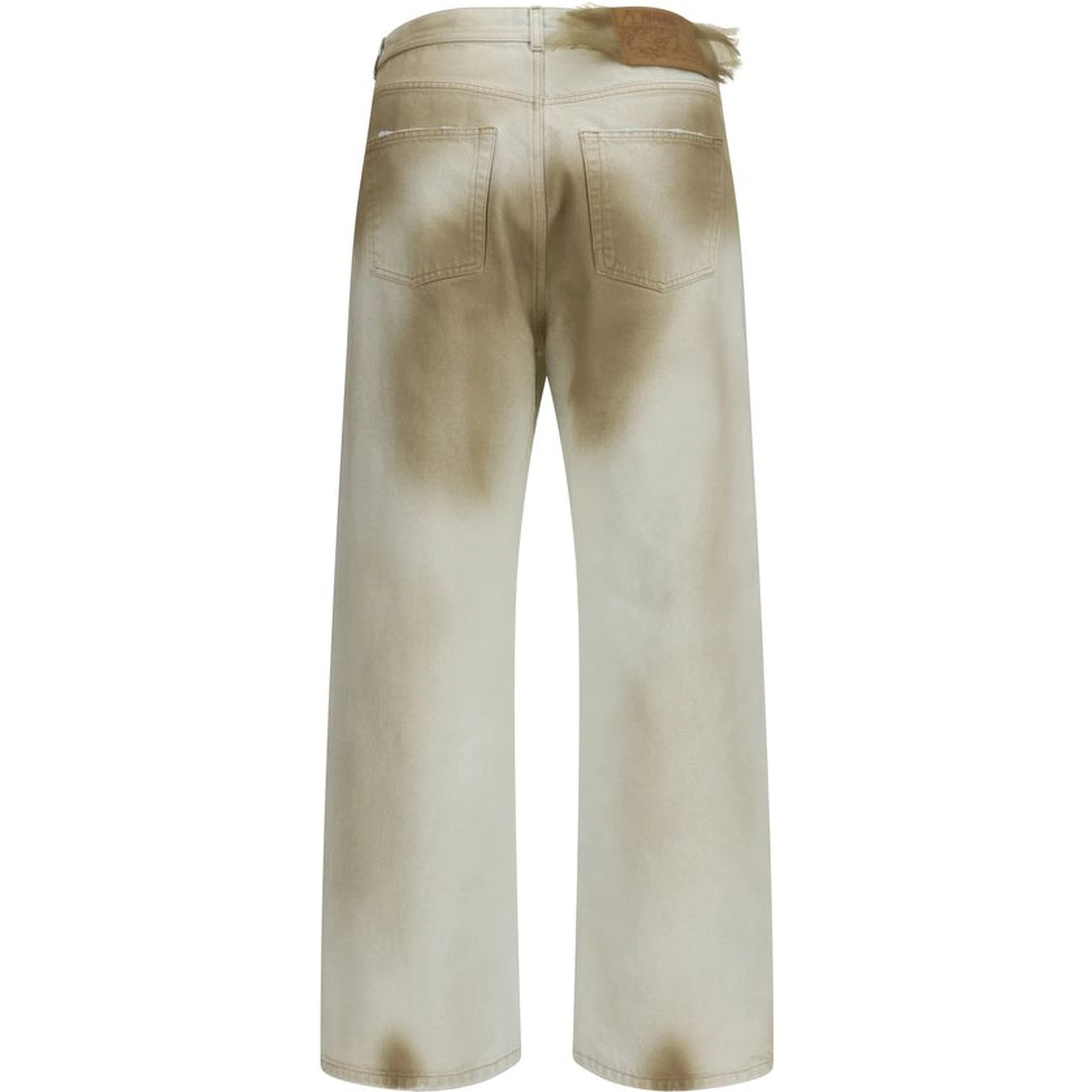 Beige Cotton Jeans Denim