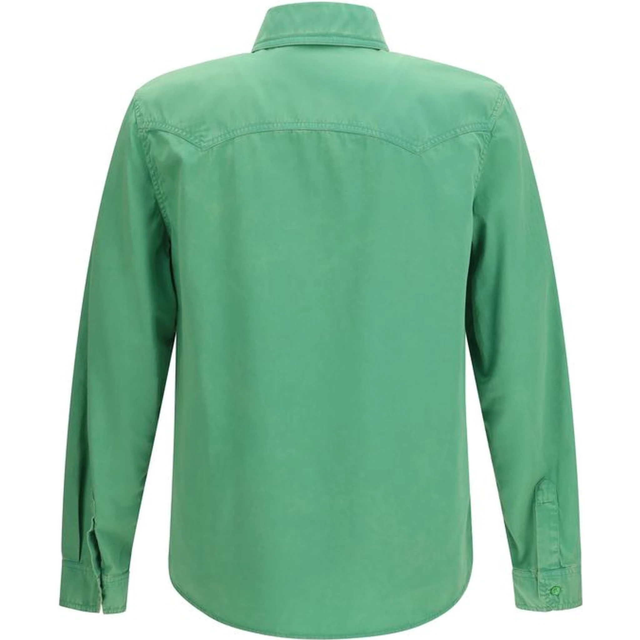 Bicolor Cotton Shortsleeve Shirt