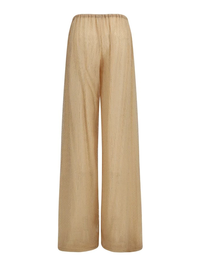 Multicolor Polyester Casual Pants