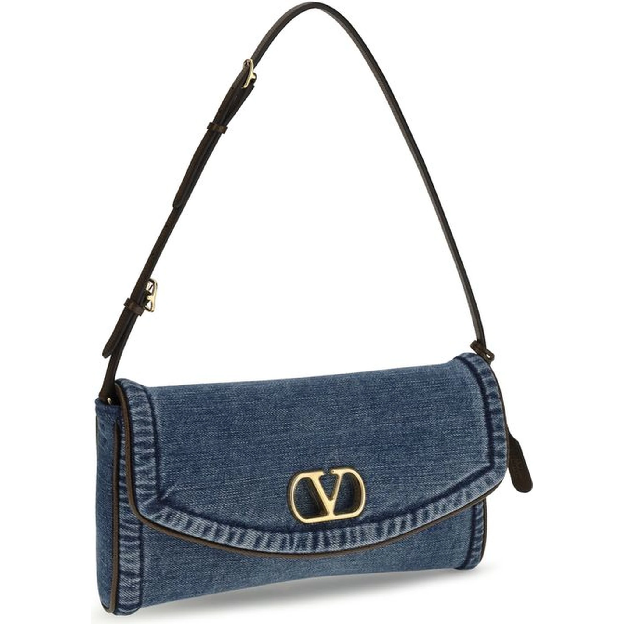 Blue Cotton Shoulder Bag