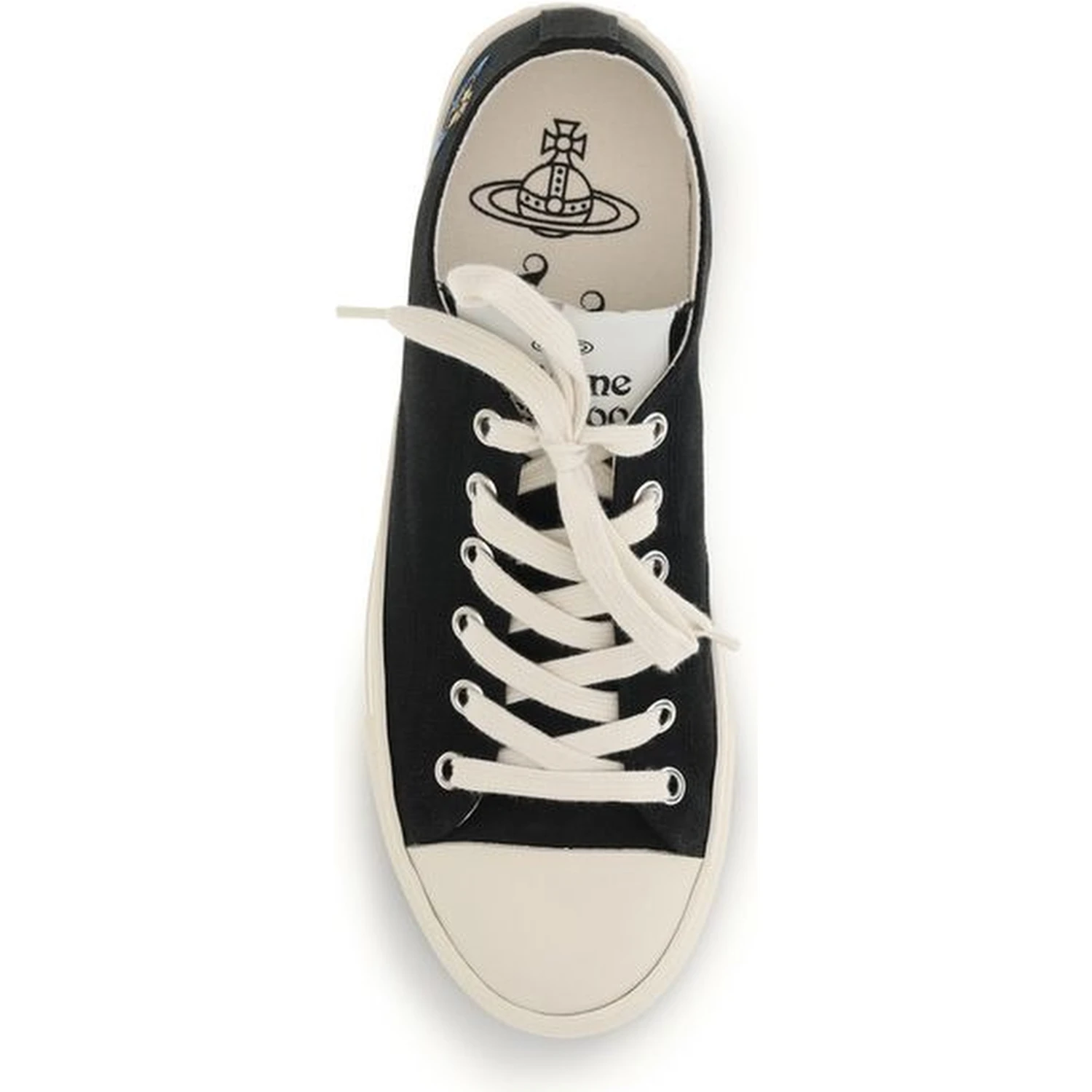 Black Fabric Low Top Sneakers