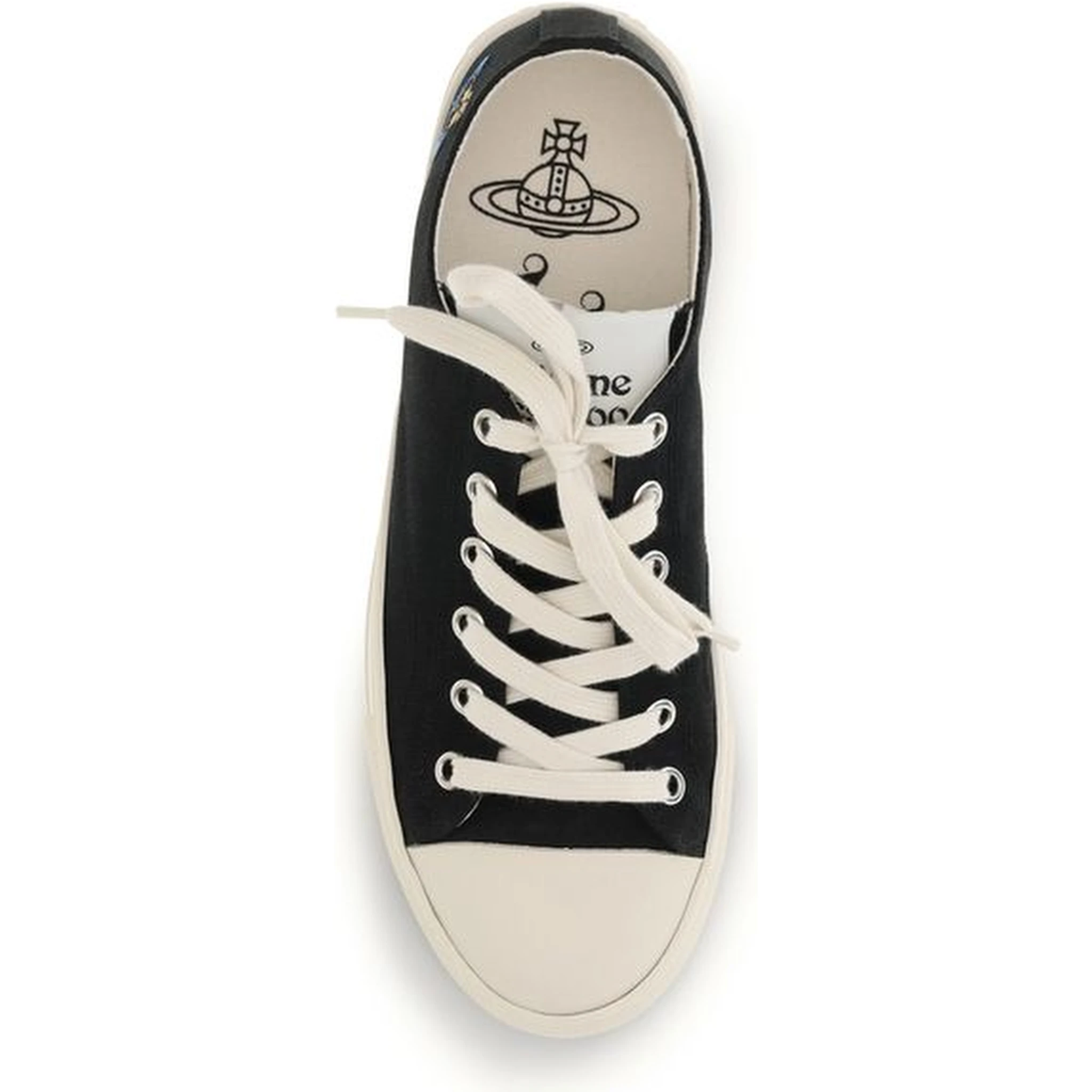 Black Fabric Low Top Sneakers