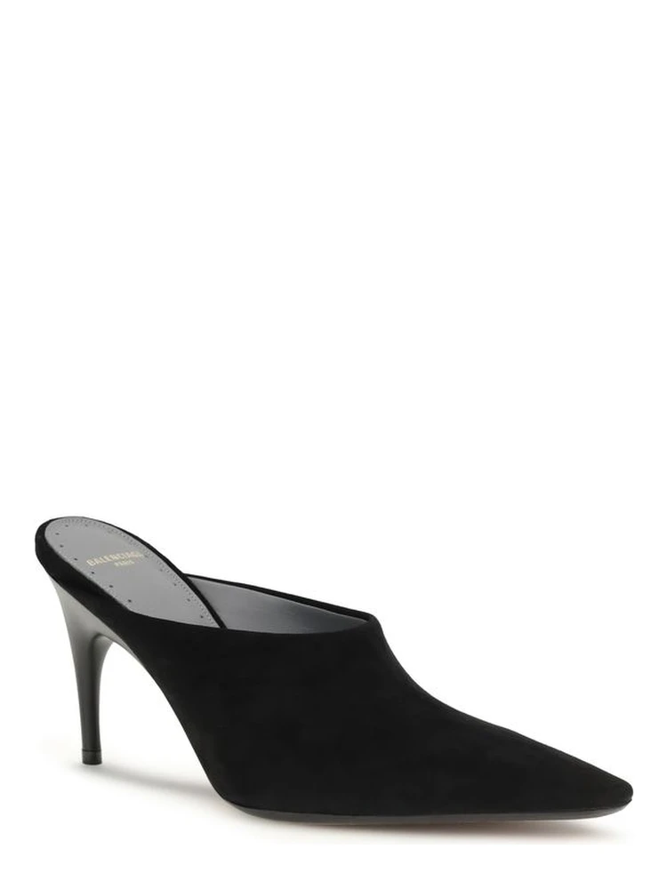 Black Suede Leather High Heel Pumps alternative