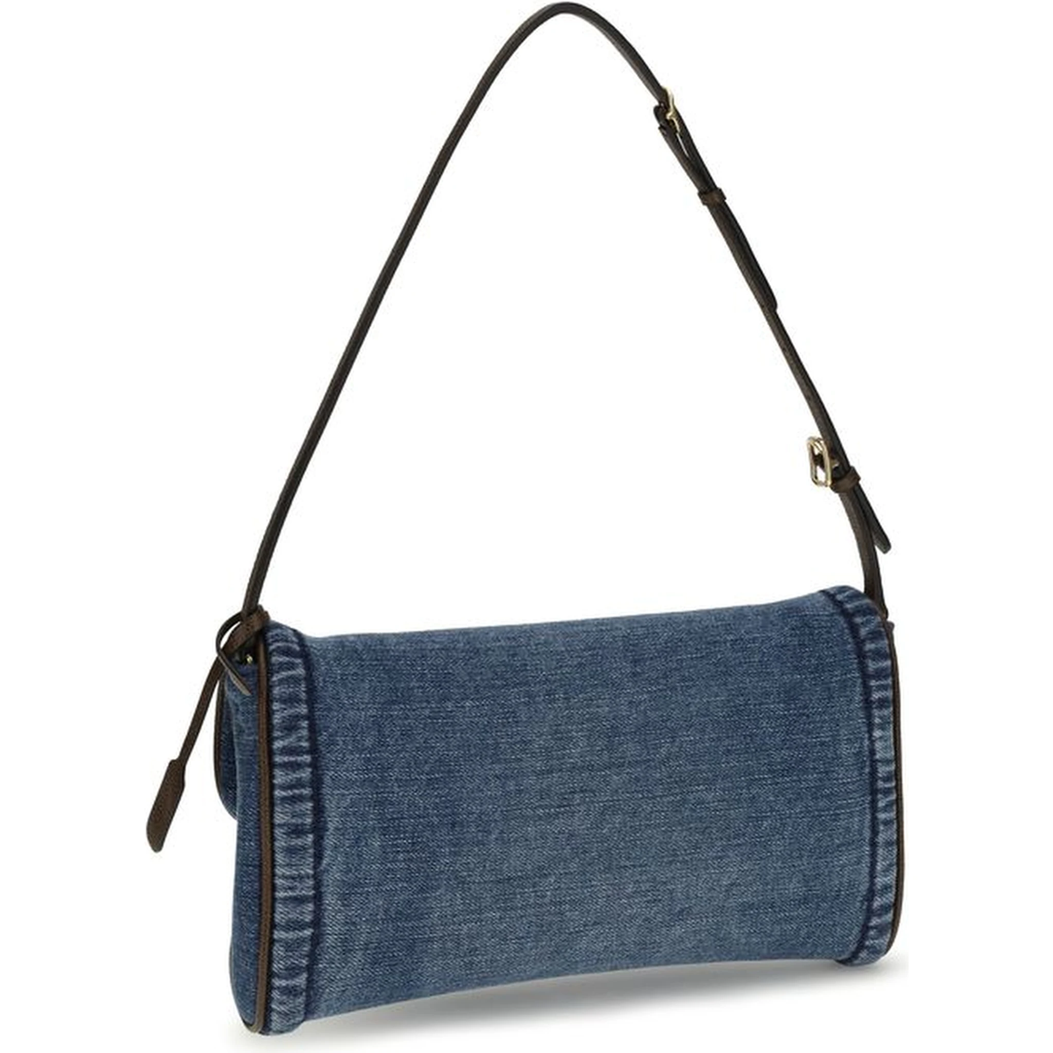 Blue Cotton Shoulder Bag