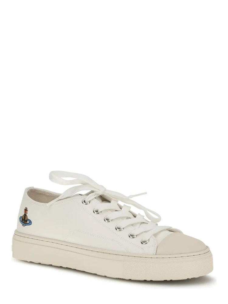 White Fabric Low Top Sneakers alternative