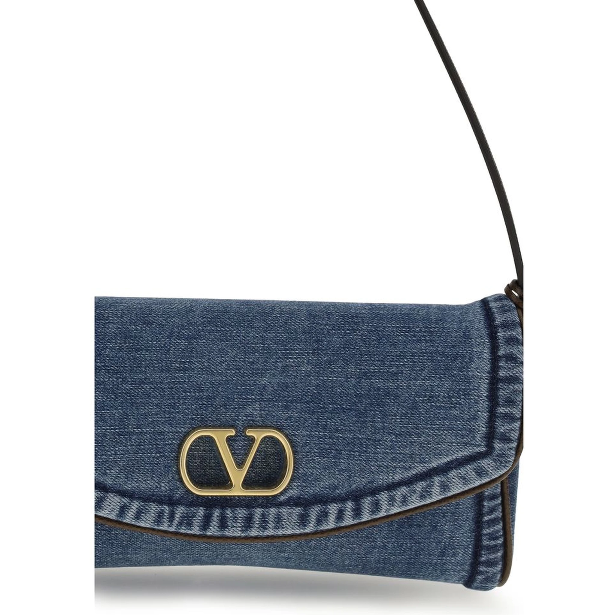 Blue Cotton Shoulder Bag
