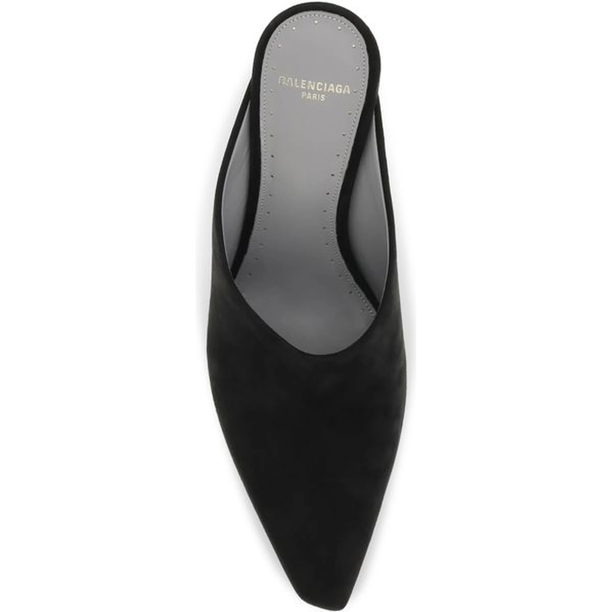 Black Suede Leather High Heel Pumps