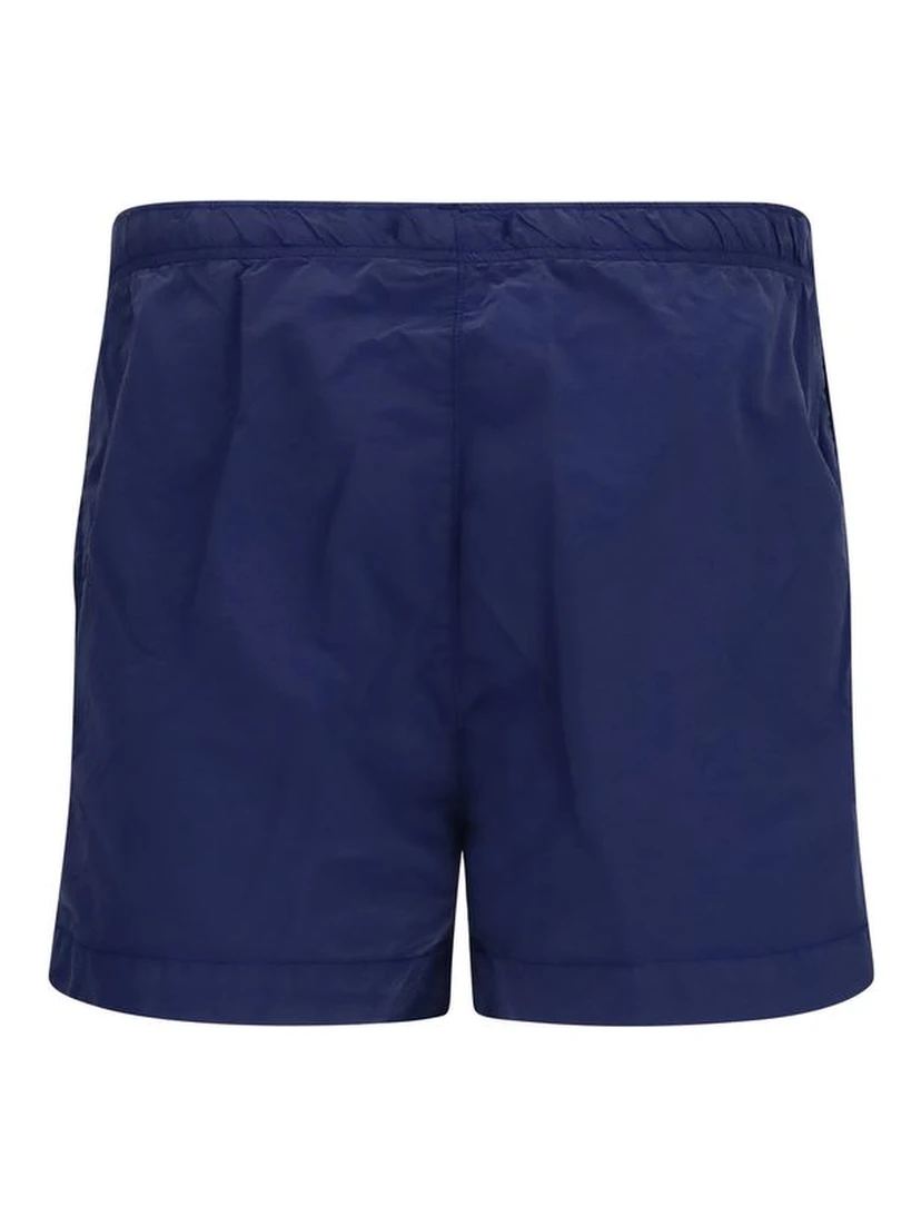 Blue Nylon Short And Mini Shorts
