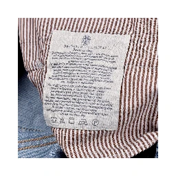 Blue Cotton Straight-Leg Jeans