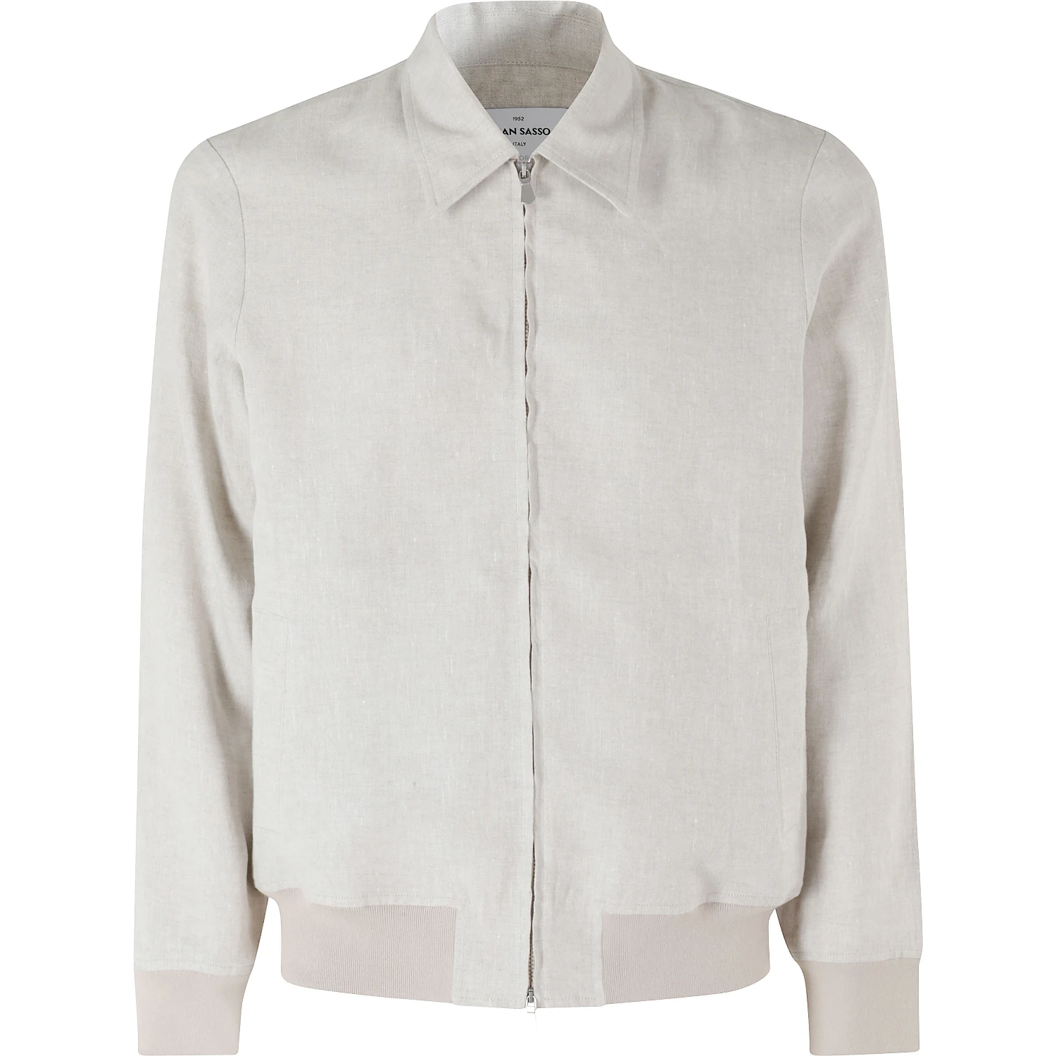 GIUBBINO ZIP LINO COTONE