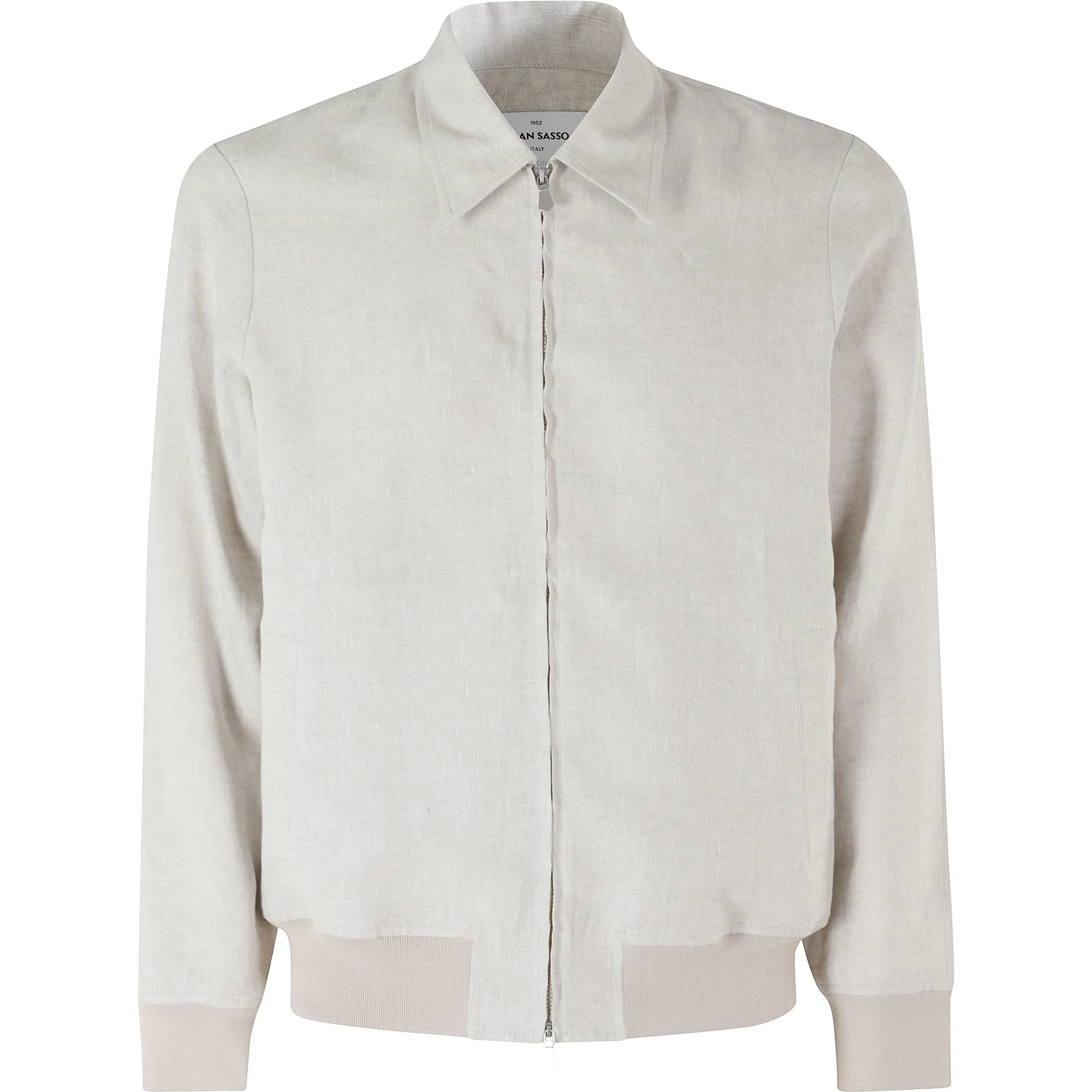 GIUBBINO ZIP LINO COTONE