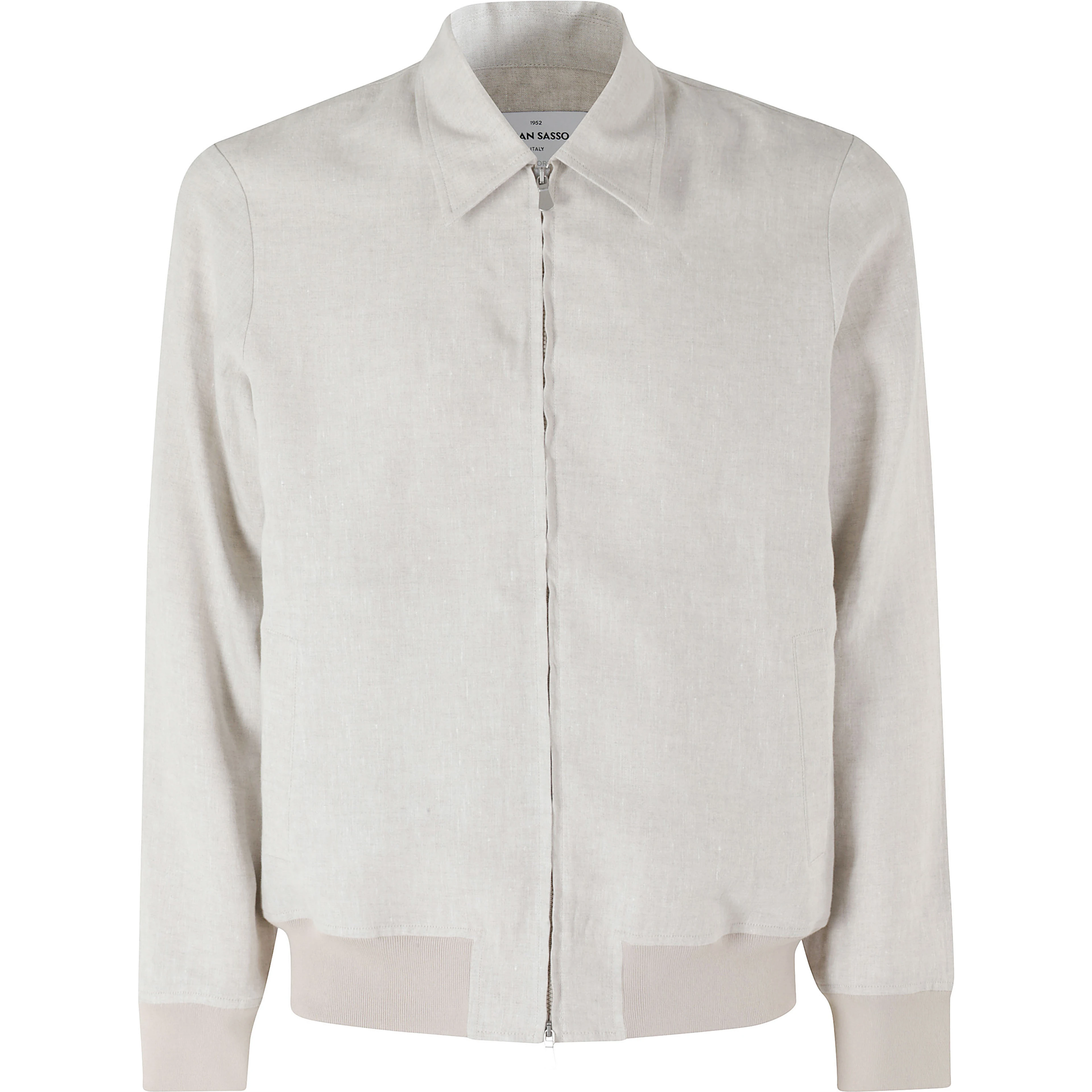 GIUBBINO ZIP LINO COTONE